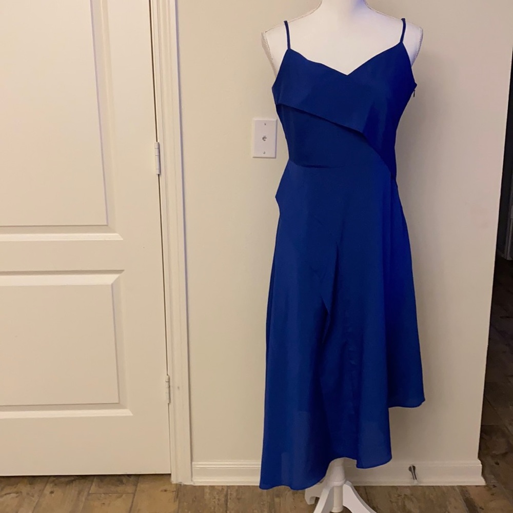 Banana republic midi asymmetrical dress adjustable strap NWT